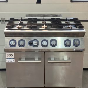 Modular Cooking Range Line 700XP 6-Burner Gas Range on Large Gas Oven